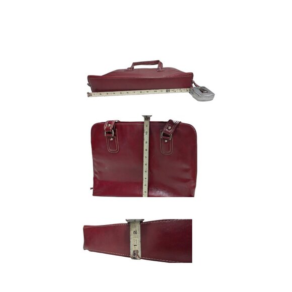 Samsonite A-Frame Laptop Tote Business Case Burgundy Style 938614 Fits 14”Laptop - Picture 10 of 11